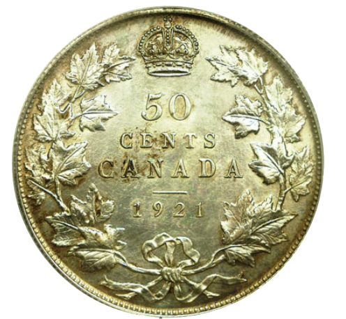 1921 50 Cent Reverse